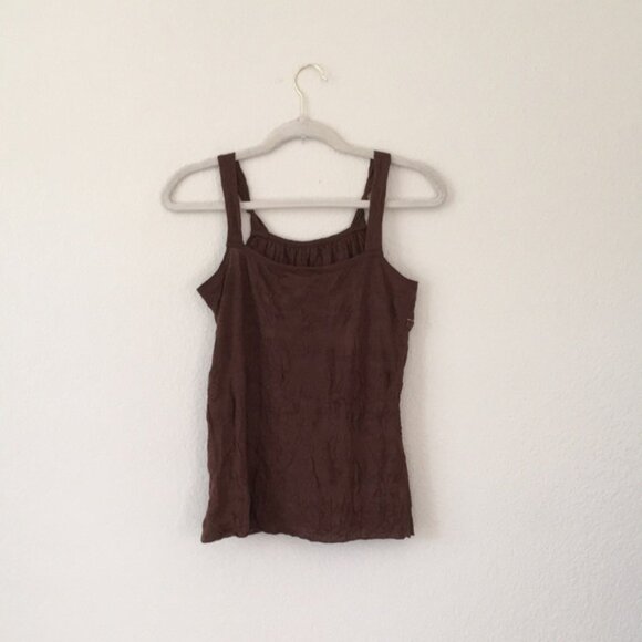 Xhilaration Babydoll Y2K Camisole Tank Top Brown Large - Picture 10 of 11